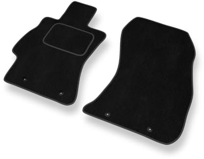 Mossa - Fußmatten Auto kompatibel mit Subaru Forester IV (2012-2018) - Premium Velours Schwarze Automatten Autoteppiche 2