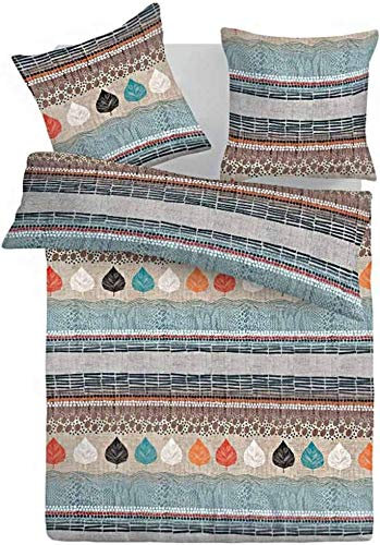 Schlummerglück Original Bettwäsche mit zeitlos modischen Motiven, Qualitätsware zum attraktiven Preis, 100% Baumwolle, Verschiedene Modelle und Qualitäten verfügbar (Kaya)