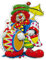 Amakando Witziges Wandbild Musizierender Clown / 60 cm/Narren Wanddekoration Zirkusclown/EIN Blickfang zu Karneval & Fastnacht