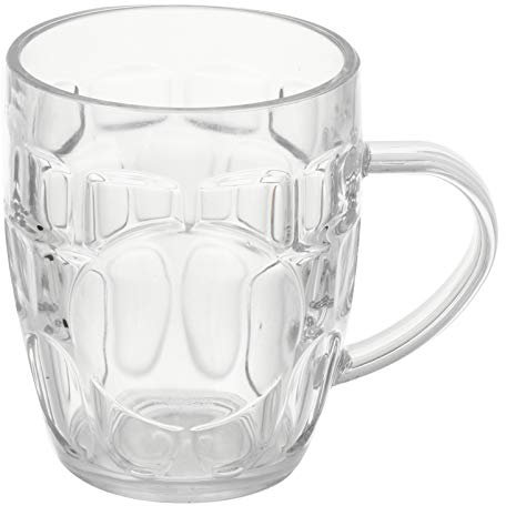 jojofuny 260ml Beer Drink Mug, Glass Mugs with Handles, Beer Mugs for The Freezer, Pub Drinking Mugs Beer Stein Water Cups Juice Cup for Bar, Alcohol, Beverages
