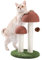 PAWZ Road Katzenkratzbaum, Pilzkratzbaum für Kätzchen und kleine Katzen, natürliches Sisalseil zur Befriedigung der Kralleninstinkte von Katzen