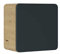 Hängeschrank Cube Aruba Cosmos, mattschwarz, Oberschrank, moderner Kleiderschrank, Badezimmermöbel, Schwarz