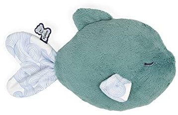 Kaloo - Petit Calme - Beruhigendes Plüschtier für Babys - 25 cm Fisch, Grün - Wärmekissen mit Heißem/Kaltem Effekt - Sehr Weiches Material - Abnehmbarer Bezug - Ab Geburt, K970703