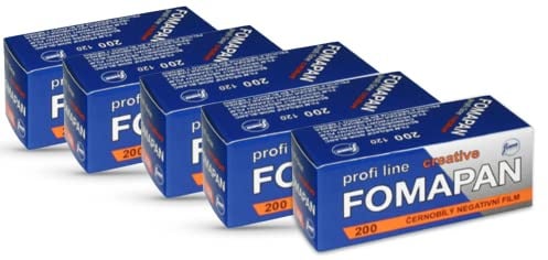 Foma 5er Pack PAN Creative 200 Rollfim/Mittelformat /120 SCHWARZ/WEIß Kleinbildfilm, FO11361-5