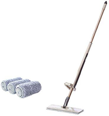 Home Cleaning Hands- Tool Flat Mop Lazy Washable Mop Kitchen Storage Bathroom Storage Cabinet (Green, One Size)