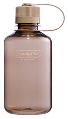 Nalgene Sustain Tritan BPA-freie Wasserflasche aus 50% Kunststoffabfällen, 473 ml, schmaler Mund, Mokka