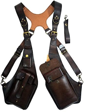 Dickly Fanny Pack Gürteltasche Steampunk für Männer, Outdoor-Gürteltaschen mit verstellbarem Gurt, Handytasche wasserdichte Umhängetasche Sport Crossbody Geldgürtel für Camping, Wandern, Reisen, Party