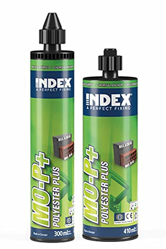 INDEX (Boite de 12) Fixations chimiques - Polyester PLUS - Homologuée ATE Option 8 410 ml - Cheville fixation