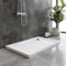 Go Bathrooms Anti Slip White Rectangle Shower Tray 1400 x 800mm Non-Slip Shower Enclosure Cubicle Low Profile Shower Tray