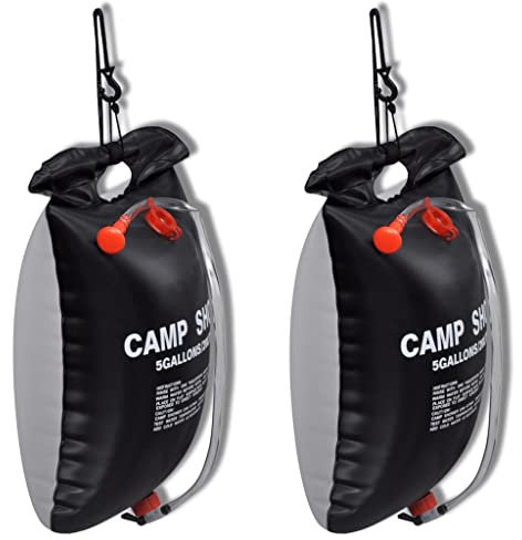 INLIFE 2er Campingdusche Gartendusche Solardusche Dusche,0.8kg,141122