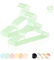 ROW&LINE® – Kinder Kleiderbügel (30 cm) – 20 Stück (Pastell grün) – platzsparende Baby Kleiderbügel – belastbar mit Schwerer Kleidung – Puppenbügel für Ordnung & einheitliche Optik im Kleiderschrank