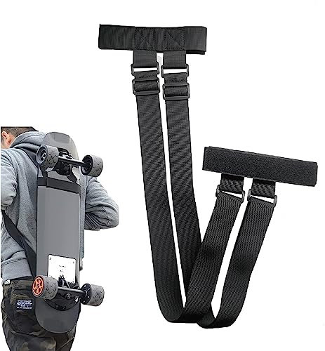 YULIAO Tracolla Regolabile per Snowboard, Regolabile Ski Tracolla Spalla Sferza Maniglia Strap, Spalle da Skateboard Tracolla, Adatto per Skateboard e Snowboard