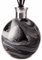 Amelia Art Glass Reed Diffuser Large Sphere in Black, Grey & White (Night Sky)