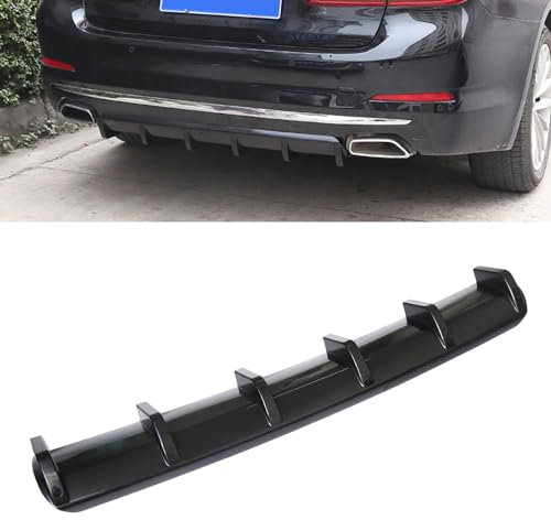Auto Heckschürzen Heckspoiler Diffusor-Splitter, für BMW 5 Series E60 M5 E61 F07 F10 F11 F18 F90 G30 G31 G38 M5 GT M5 520i die hintere Lippe im -Stoßstangenstil,A/Glossy Black