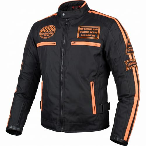 Herren Motorrad Textil Jacke mit Protektoren in verschiedenen Farben erhältlich