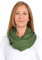 Weicher und leichter Damen Loop Schal Uni Farben Rundschal Ganzjahres Schal Schlauchschal Accessoires - Carina (P5 army grün)
