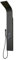 Colonna Doccia Attrezzata Flower in Acciaio Nero Opaco Con Cascata H140xL20xP44