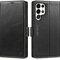 SHIELDON Hülle für Galaxy S24 Ultra 5G, Schutzhülle [Echtleder] [Kartenfach] [RFID Blocker] [Ständer] Stoßfest TPU Innenhülle Handyhülle Case Kompatibel mit Galaxy S24 Ultra 2024 6,8 - Retro Schwarz
