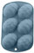 Osterbackform Silikon Schokoladenform Eiform Silikonformen Ostereier Backform Kuchenform 6 Gitter Ostern Silikonform 3D Seifenform Osterei Backform Form, für Schokolade (1-Navy blue, One Size)