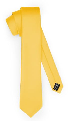 Ladeheid Klassische Herren Krawatte, matt, Perfekt für Büro & Festlichkeiten, Vielfältige Farben - Ideal für Geschäftsmeetings, Hochzeiten TMM-8 (150cm x 8cm, Honig)