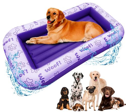 Schwimmer Dog Pool Float - Premium Pool Float für Große Hunde bis zu 99.8 kg - Langlebig & Aufblasbar Hundefloß für Pool, See & Strand - Bequeme & Sichere Schwimmmatte für Sommerspaß - Dog Floatie