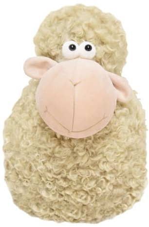 CONCORD HOME & INTERIOR Dekofigur Schaf mit Fell | Figur Tierfigur | Ostern Frühling | 22x21 cm