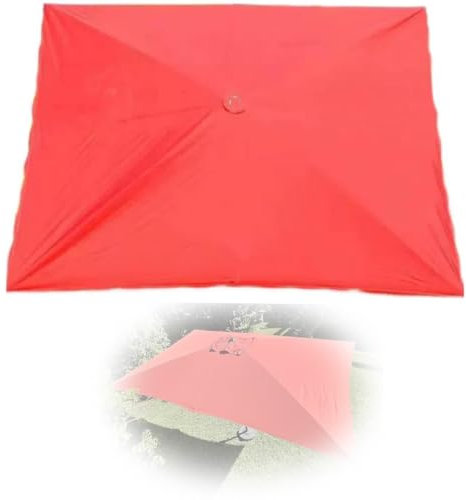 NILZA 3x2m Housse De Rechange pour Parasol, Rectangulaire Auvent De Rechange Toile Pergola 4 Baleines 6 Baleines Tissu De Rechange pour Parapluie, Toile De Rechange pour Parasol (Color : Bevel Umbrel