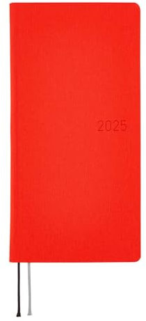 Hobonichi Techo 2025 Weeks [Englisch/Hoch und Schlank/Januar Start/Planer] Colors: Chili-Pfeffer
