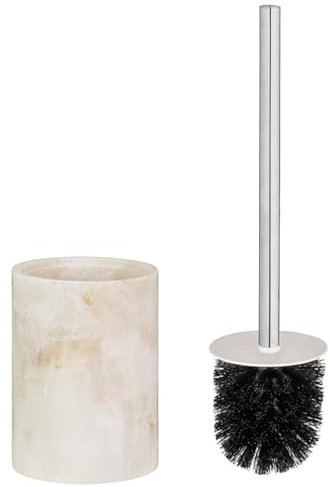 FAHAAM Natural Marble Toilet Brush, Bathroom Toilet Brush and Holder, Round Toilet Brush, Bathroom Cleaning Brush, Cleaner Household Toilet Brush, Bathroom Toilet Bowl Cleaning Brush.