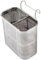 Portautensili da Cucina, 2 Scomparti, Porta Utensili da Cucina in Acciaio Inox, Scolapasta per Posate per La Cucina di Casa