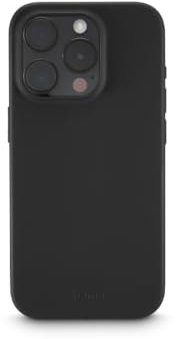 Hama Hülle für iPhone 16 Pro (Handyhülle, stoßfest, Kratzfest, Elegante Schutzhülle für Rückseite, weich, Slim, softe Oberfläche, Wireless Charging kompatibel) schwarz
