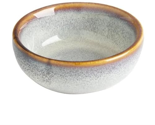 Olympia Drift Porcelain Plain Dipping Dishes 78mm, Grey, Pack of 8 | Resists chips, cracks, and stains for long-term commercial durability. Oven, microwave, and dishwasher safe.