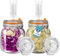HEFTMAN Fermenting Jar 2 Pack with Airlock - 1L for Safe Fermentation for Kefir, Kimchi, Sauerkraut, Sourdough Starter - Silicone Lids & Fermentation Weights - Fermentation Jars 2 Pack (Full Set)