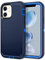 Paprose for iPhone 12 Case,iPhone 12 Pro Case Heavy Duty 3-Layer[Shockproof][Dropproof][Dust-Proof] Military Grade Rugged Full Body Protection Cover Case for Apple iPhone 12/12 Pro 6.1,Navy Blue