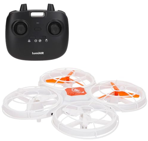 ColorBaby 41866 Speed & Go ferngesteuerte Drohne, LED-Licht, Maße: 17 x 17 cm, 360° drehbar, Reichweite 50 Meter, Flugzeit 7 min, 2,4 GHz, USB-Aufladung, RC Fahrzeuge, Spielzeug für Kinder 8 Jahre