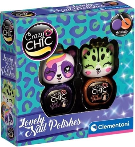 Crazy Chic Lovely Animals Nagellack, Violett und Orange