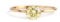 14K Gelbgold Ring Gold 585 Damen mit Rund Citrin und Moissanit, Größe 58 (18.5)