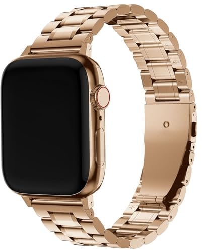 Fullmosa Kompatibel mit Apple Watch Armband 42(Series 10) 41mm 40mm 38mm, Edelstahl Ersatz iWatch Band für Apple Watch SE/Serie 10 9 8 7 6 5 4 3 2 1
