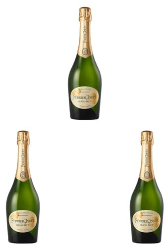 Perrier-Jouët Grand Brut Non Vintage Champagne, 750ml, Standard Bottle 75 cl (Pack of 3)