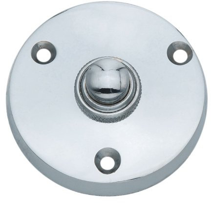 Kooples Hardware Bell Push - Bell Push Round (Polished Chrome, 56mm)