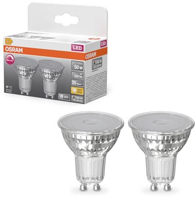 Osram LED-Spot Reflektor Superstar PAR16 50 dimmbar, 2700 K warmweiß, 3,7 W, GU10, 36°, 350 lm, 15.000h, für Spotbeleuchtung, Akzentlicht, Vitrinen