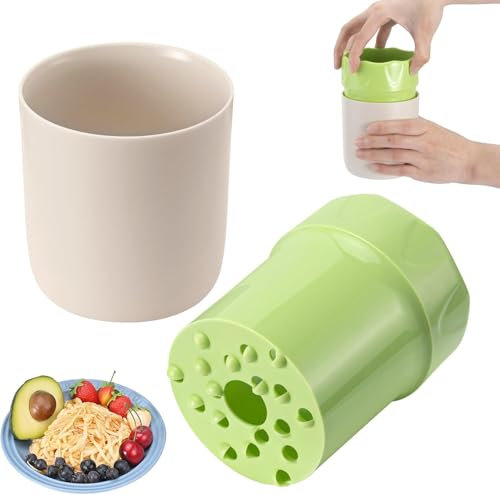 Voarge Manuelle Apfelreibe Becher, Rotierender Aktenvernichter, Küchenzubehör Küchenwerkzeug für Gemüse Birne Kartoffel Eis Küchenutensilien