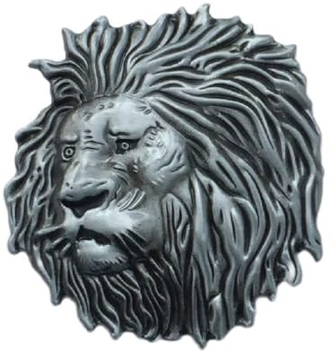 Fachoice Gürtelschnalle Löwen Kopf für Männer Gürtelschnalle Wildem Löwen Maskuline Felsen Tier Schmuck fur Herren