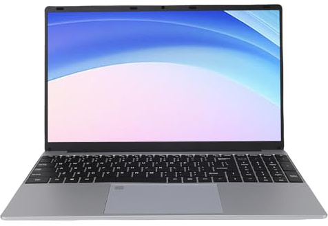 Cryfokt Laptop -Computer, 4 Kern -CPU Laptop 2,4 G 5G WiFi 15,6 Zoll für die Arbeit (256GB EU-Stecker)