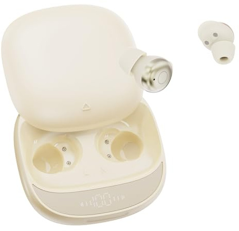 ZOVIMAX Auriculares para Dormir, Auriculares Inalámbricos con Doppia Modalità Sonno, Auricular Bluetooth 5.4 mit White Noise, Mini Auriculares para Dormir de Lado 6 EQ, Sleep Earbuds LED, 40H Batería