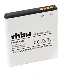 vhbw 1x Akku kompatibel mit HTC PD29110, Explorer, HD7, T9295, HD3, HD7s, Marvel, PG76100, T9292 Handy Smartphone Telefon (1250 mAh, 3,7 V, Li-Ion)