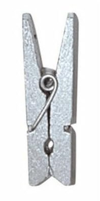 Fêter et recevoir 10 Mini Pinces À Linge Argent 2,5 CM