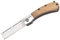 MAX KNIVES - P14OL - Lame acier 440C - Couteau de survie pour camping, chasse, pêche et randonnée - Couteau pliant manche olivier