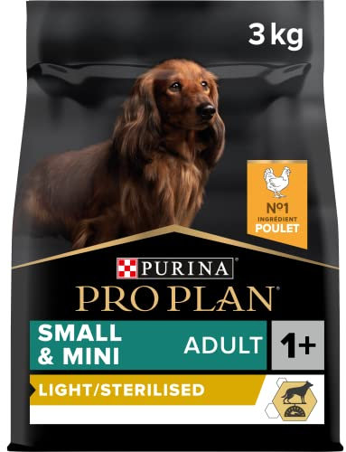 PRO PLAN Small & Mini Adult Light Sterilised Riche en Poulet - 3KG - Croquettes pour petits chiens adultes