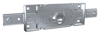 Prefer S212.0022.0000 serratura centrle per serranda con chiave punzonata, catenacci piegati, cilindro mm. 9,3